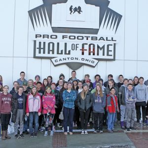 The Boyceville Science Olympiad teams traveled to Solon, OH near Cleveland. While they were there, they visited the Pro Football Hall of Fame in Canton, OH. —photo submitted