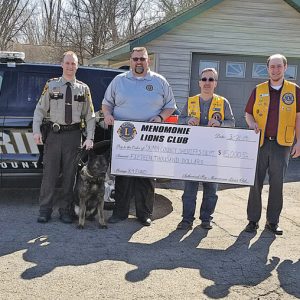 Dunn Sheriff's Department donation from Menomonie Lions Club