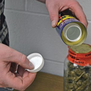 BHS drug awareness WD 40 can