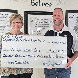 St. Croix County Shop with a Cop Check Presentation