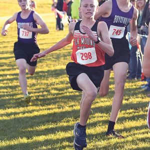 2019 DSC boys CC Conference Steve Rasmussen Nathan Corr