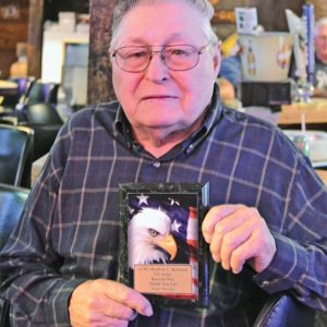 Poker Run Reuben Knutson with plaque