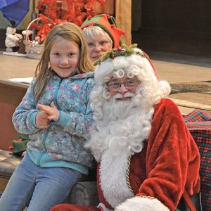 Christmas in Colfax Santa with Daisy