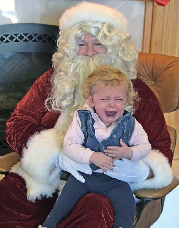 Santa Dairy State crying