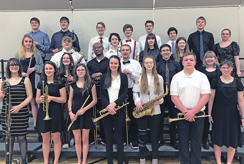 Dunn-St Croix Honors Choir and Band members from Colfax