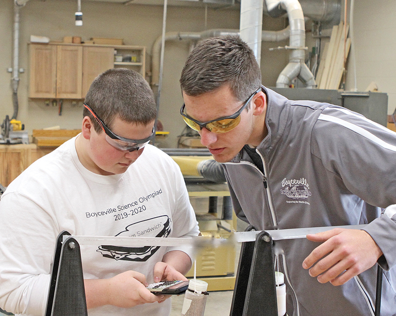 BV Science Olympiad Brady Helland and Cade Klefstad