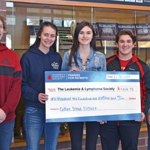 Colfax NHS Leukemia & Lymphoma donation
