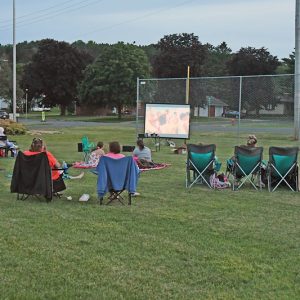 Movie in the Park crowd