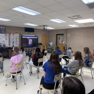 GC students during virtual masterclass