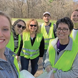 BOYCEVILLE School staff picked up trash on Earth Day