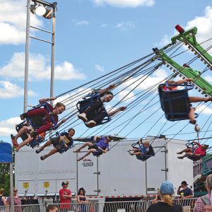 FUNNEL FORCE — Visitors at the Colfax Free Fair enjoyed the Funnel Force ride. — Photo by LeAnn R. Ralph