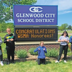 WSMA HONOREES, from left to right, Kiley Leduc, Charlie Lamb, Elsja Meijer, Kyra Dahl, and Genna Gretzlock.
