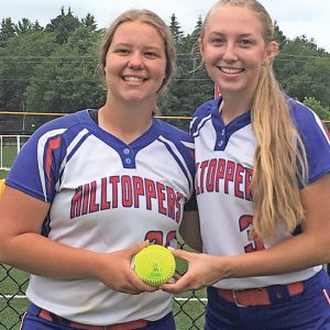 GLENWOOD CITY GRADUATES Delanie Fayerweather (left) and Maddie Oehlke played in the WFSCA annual All-Star Softball game played July 13 in Wisconsin Dells. —photo submitted