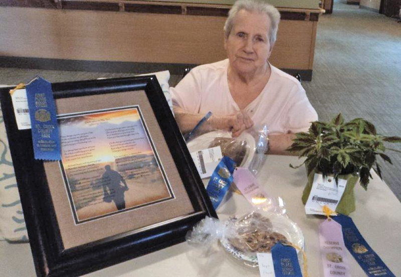 Bev Thompson had a great year at the county fair!