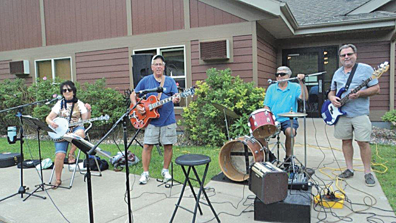 T, C, & the Heuts braved the heat to entertain at Glenhaven on August 10th. —photo submitted
