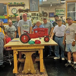 TRACTOR FEST — The members of the Chippewa County Rural Heritage Club have donated a pedal tractor as a raffle prize for the Colfax FFA and Colfax FFA Alumni Tractor Fest at the Colfax Fairgrounds August 14. —photo submitted