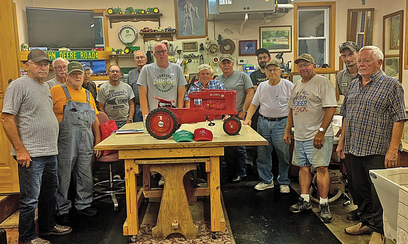 TRACTOR FEST — The members of the Chippewa County Rural Heritage Club have donated a pedal tractor as a raffle prize for the Colfax FFA and Colfax FFA Alumni Tractor Fest at the Colfax Fairgrounds August 14. —photo submitted