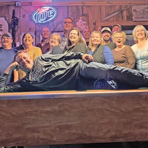 the GCHS Class of 1986 celebrated their 35th class reunion on Saturday, October 16 at the Pump House in Downing. Those is attendance were in front, Wayne Moe. Second row (L to R): Jamie Anderson, Steve Booth, Paula (Dyer) Chernyshov, Tracy (Albright) West, Carrie (Jacobs) Stamp, Becky (Warner) Bridges, Mary (Peterson) Lieffring, Dawn (Harmer) Totske, and Scott Schmidt. Back row (L to R): Ron Jasperson, Todd Jilek, Scott Gruel, Brian Anderson, Tom Hess, Donan Wink, Jesse Quinn, Daryl Simonson, and Nate Kuehndorf. Gone but never forgotten! Carra Lingerfelt, Joe Obermueller, Dennis Harp, Jill DeSmith, Sean Smith, and Kevin Bonte. —photo submitted