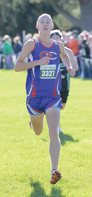 STATE QUALIFIER — The Toppers’ JJ Williams earned a state berth as he finished sixth in the sectional cross country meet held October 23 in Boyceville. —photo by Jacob Maes Photography