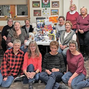 The Colfax Woman’s Club met on November 1st. This month members collected donations to give the Bridge to Hope, the domestic abuse center in Menomonie. The woman’s club continues to do different community service projects. This summer we sponsored Music in the Park and also donated and cared for the flowers in the Park as well. We are having a silent auction at our next meeting. Proceeds from the auction will go to Stepping Stones and the local Back Pack Program. We are having a bake sale at Kyle’s Market on December 11th. Monies collected will go to help our club sponsor our community service projects. If interested in joining our group please contact Marie Swartz at 715-962-4264. Front row (L to R): Mona Thorson, Diane Goers, Linda Schindler and Lynn Berg. Second row (L to R): Eileen Rogers and Jodi Carr. Third row (L to R): Mary Packer, Shirley Rude and Claudia Kressin. Back row (L to R): Patty Lambert and Marie Swartz. —photo submitted