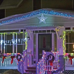PINE STREET — A house on Pine Street was one of the houses in Colfax decorated for Christmas during the Colfantastic Light Up Colfax event on December 11. —photo by LeAnn R. Ralph