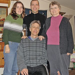 FAMILY GET-AWAYS — The Eggert family of Colfax, Jim, Pat, and their children, Leslie and Anthony, generally spent Christmases in St. Louis or Sedona, Arizona. —photo submitted
