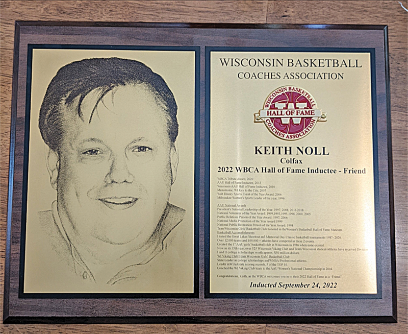 Colfax resident Keith Noll inducted into 2022 WBCA Hall of Fame The