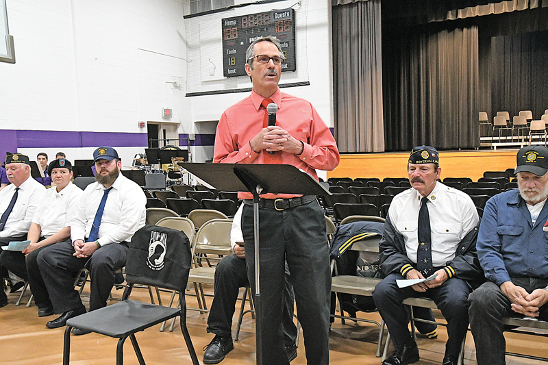 Pastor Steven Boyd at Boyceville Memorial Day program