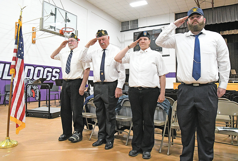 Members of Harmon-Harris American Legion Post 314 at Boyceville Memorial Day program