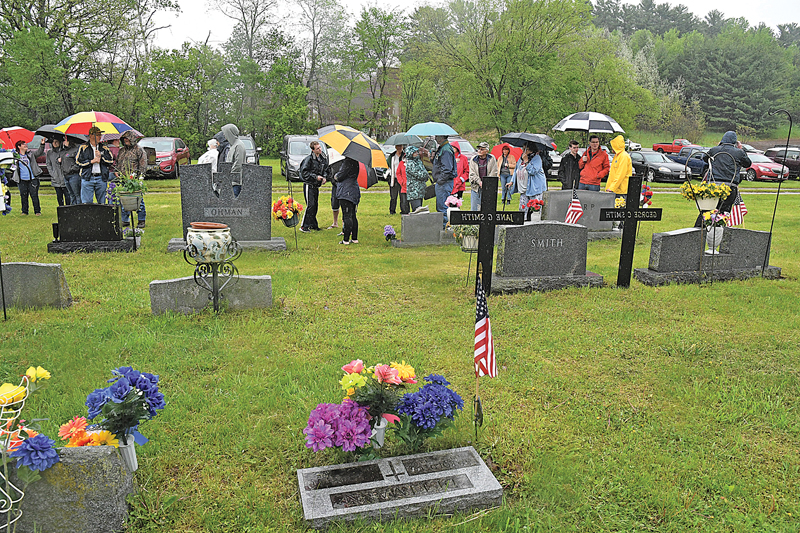 Memorial Day service at the Downing Cemetery